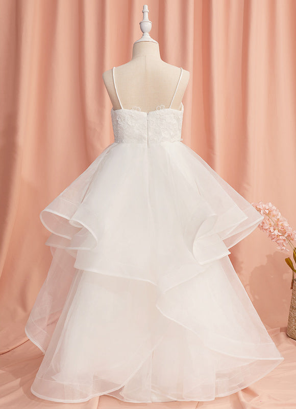 Robe Dentelle Nuageuse Florale - gallery 2
