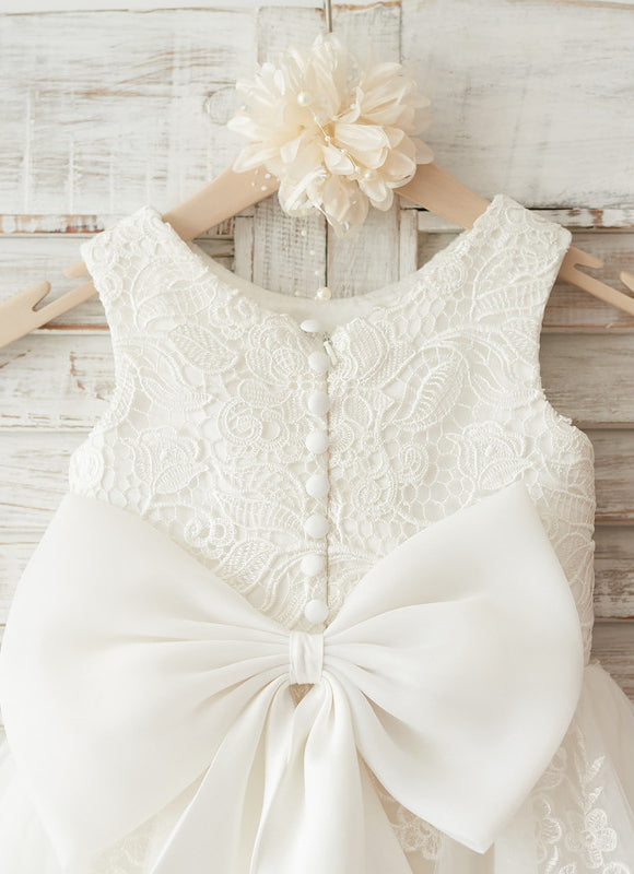 Robe Dentelle Enfant Nuptiale - gallery 5