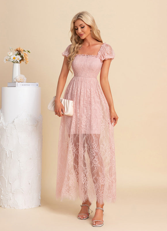 Robe Droite En Dentelle - gallery 4