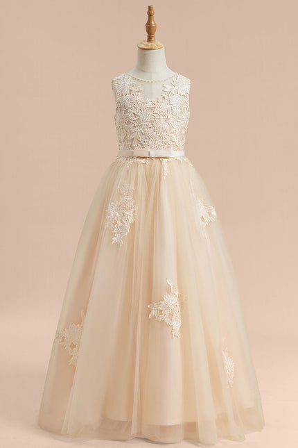 Robe Dentelle Enchantée Beigée - gallery 8