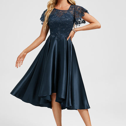 Robe Dentelle Soirée Marine