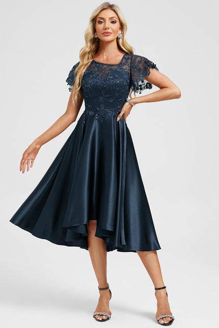 Robe Dentelle Soirée Marine