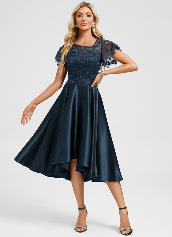 Robe Dentelle Soirée Marine