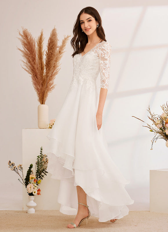 Robe De Ceremonie Grande Taille Dentelle - gallery 4