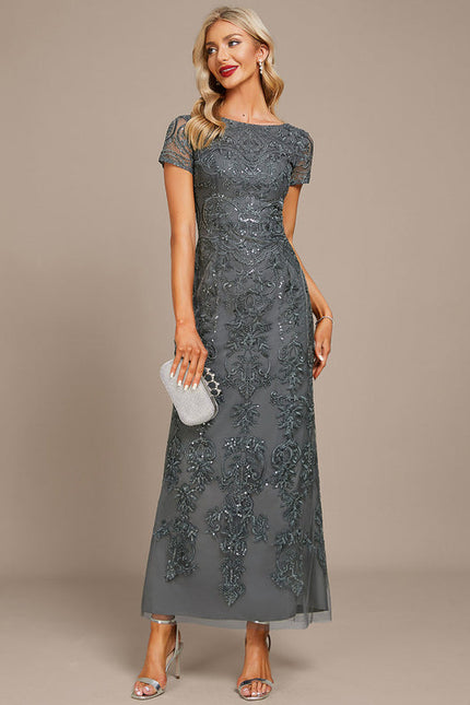 Robe Longue Mousseline Dentelle - gallery 1