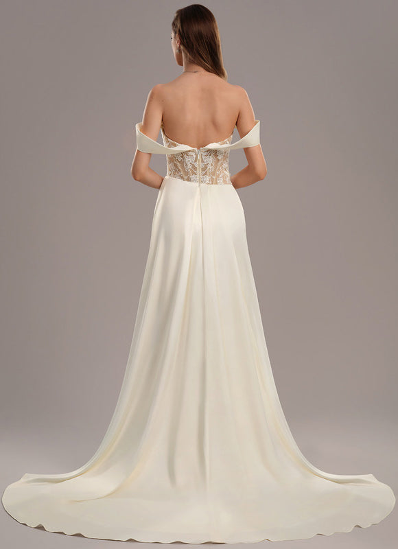 Robe Dentelle Élégance Satinée Florale - gallery 4
