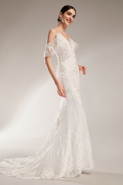 Robe Dentelle Sirène Élégante - gallery 6