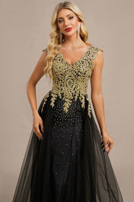 Robe Dentelle Transparente Longue - gallery 1