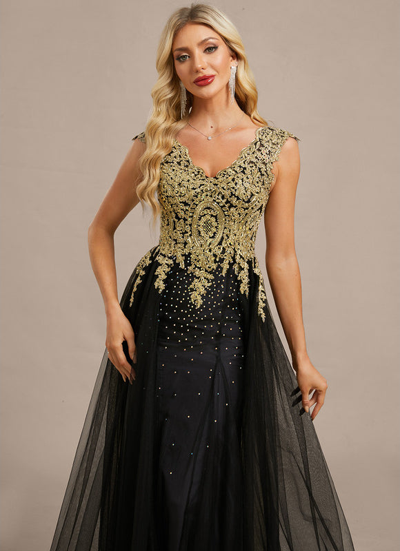 Robe Dentelle Transparente Longue - gallery 1