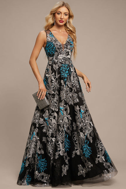 Robe Dentelle Soirée Florale Chic - gallery 4