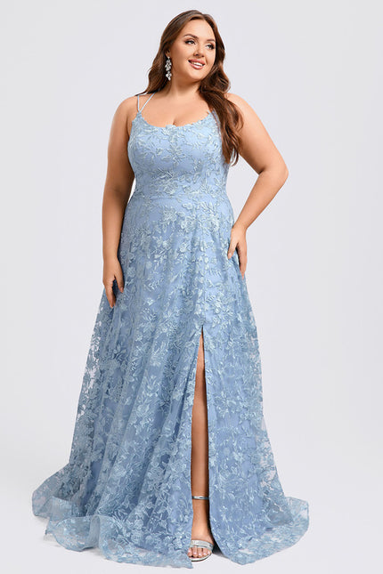 Robe Dentelle Bal Satinée - gallery 7