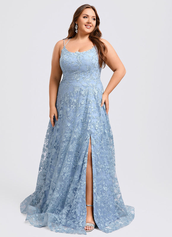 Robe Dentelle Bal Satinée - gallery 7