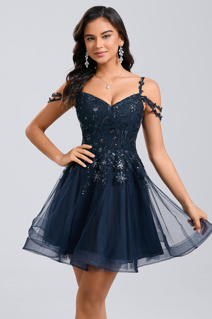 Robe Cocktail Bustier Dentelle - gallery 3