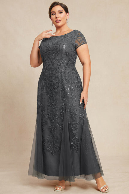 Robe Dentelle Élégante Tulle Brodé - gallery 8