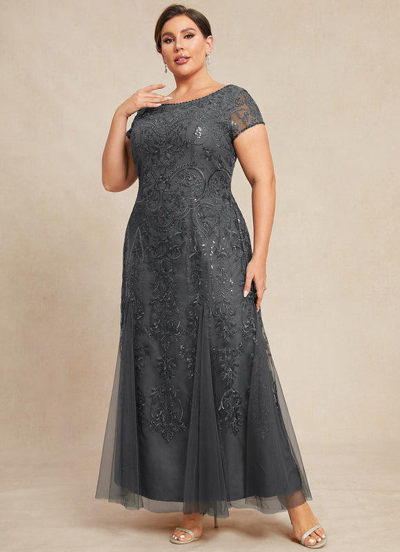 Robe Dentelle Élégante Tulle Brodé - gallery 8