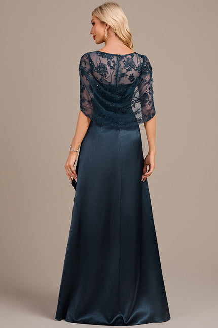 Robe Satin Et Dentelle - gallery 5