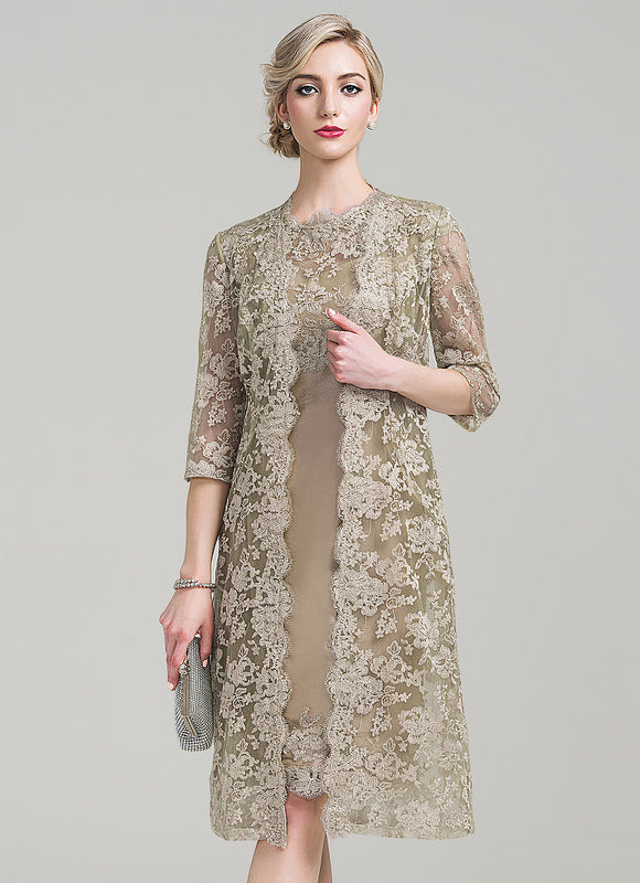 Robe Dentelle Dentelle Olive