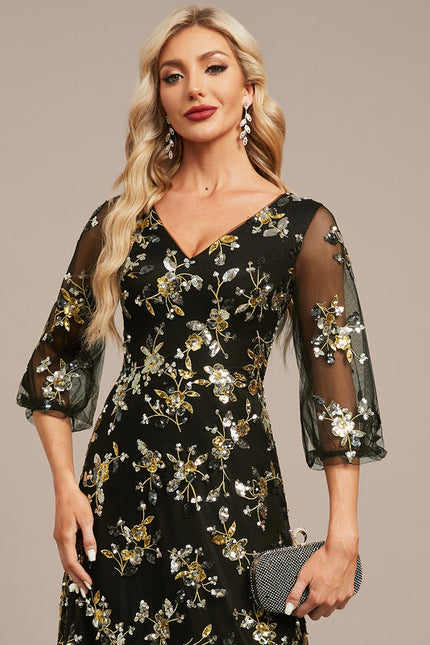 Robe Longue Dentelle Transparente - gallery 1