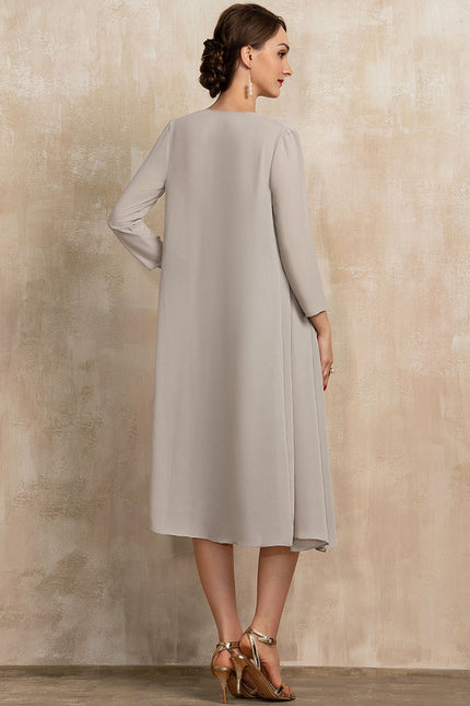 Robe Dentelle Satin Brodée - gallery 1