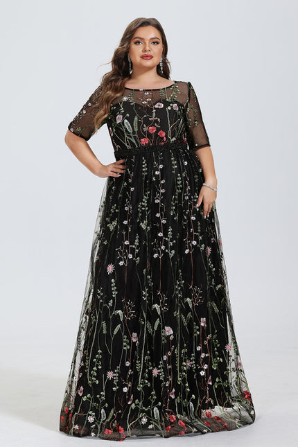 Robe Dentelle Florale Envoûtante - gallery 7