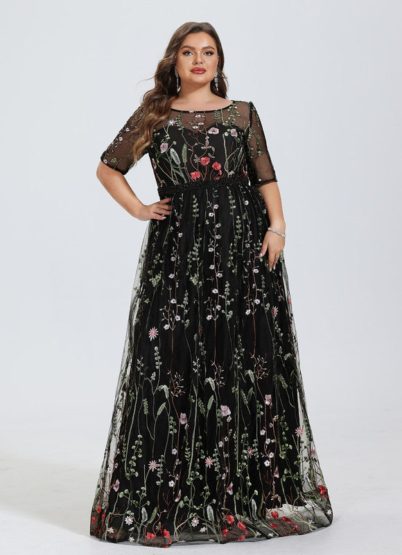 Robe Dentelle Florale Envoûtante - gallery 7