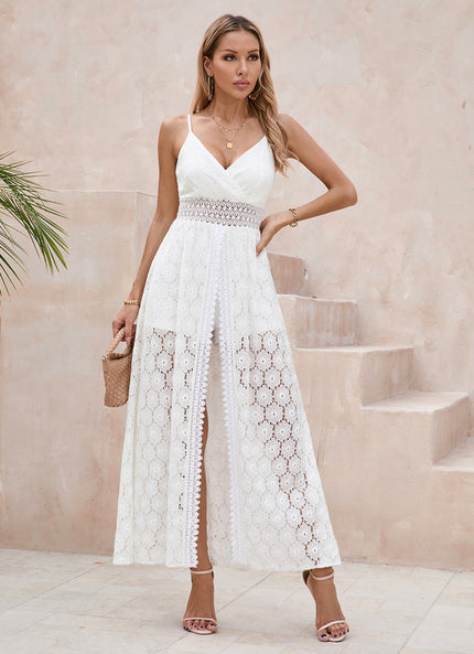 Robe Longue Dos Nu Dentelle