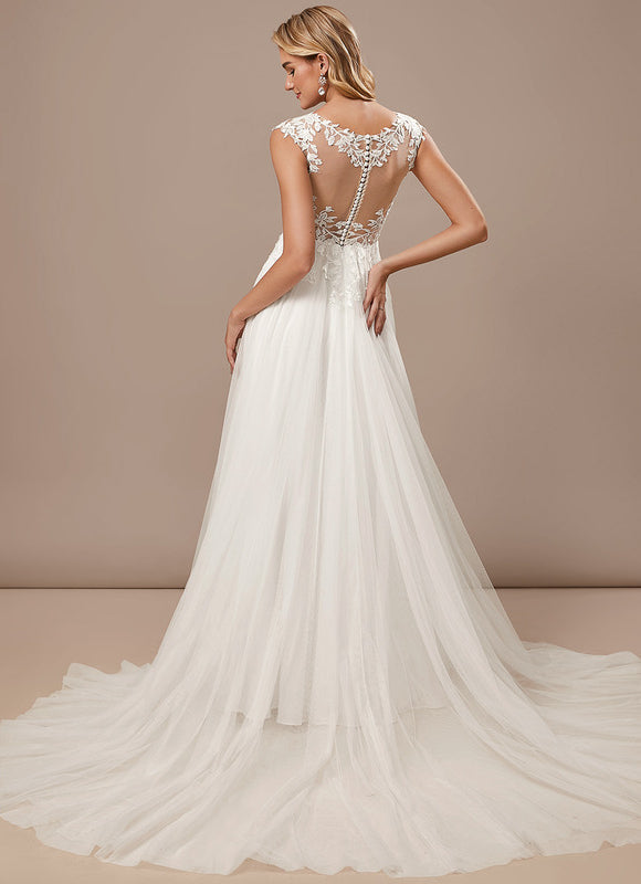 Robe Mariee Traine Dentelle - gallery 5