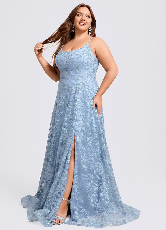 Robe Dentelle Bal Satinée - gallery 8
