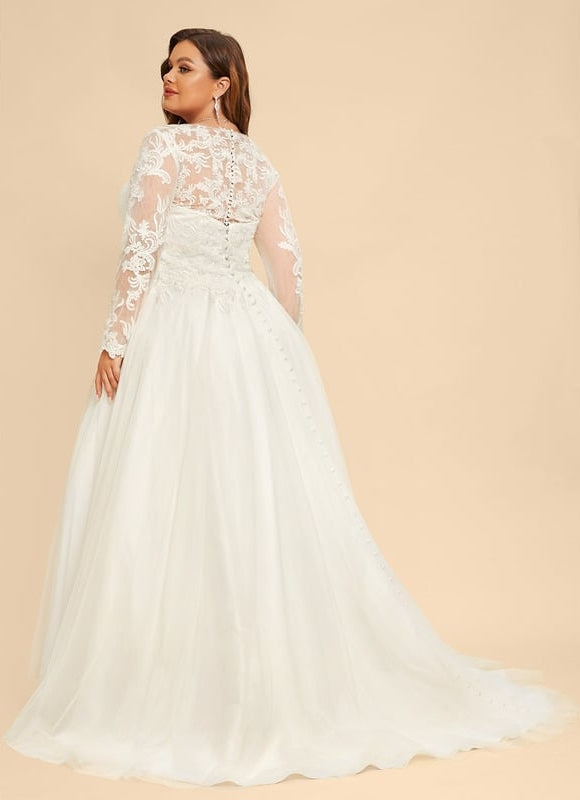 Robe Dentelle Mariage Tulle - gallery 9