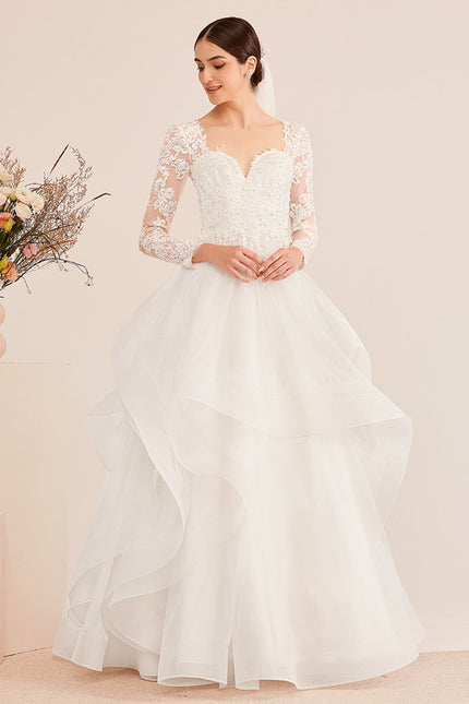 Robe Dentelle Nuptiale Aérienne - gallery 4