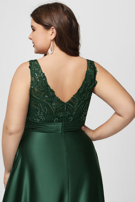 Robe Dentelle Émeraude Raffinée - gallery 9