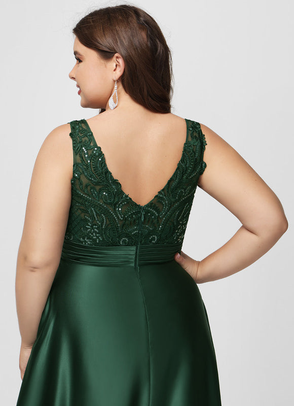 Robe Dentelle Émeraude Raffinée - gallery 9
