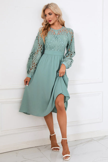 Robe Dentelle Sans Manches - gallery 4