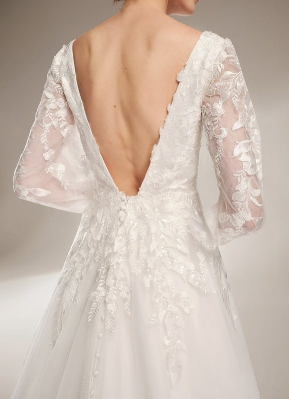 Robe Dentelle Nuptiale Satinée - gallery 5