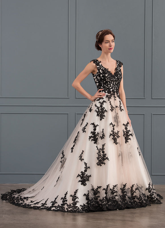 Robe Dentelle Tulle Haute Couture - gallery 3