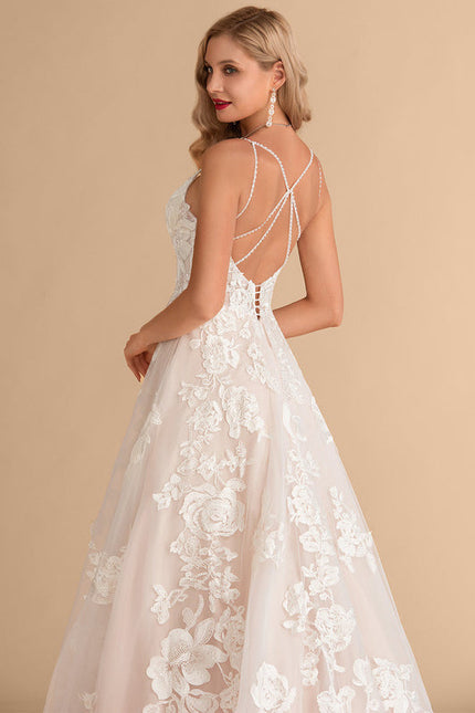 Robe Longue Ecru Dentelle - gallery 7