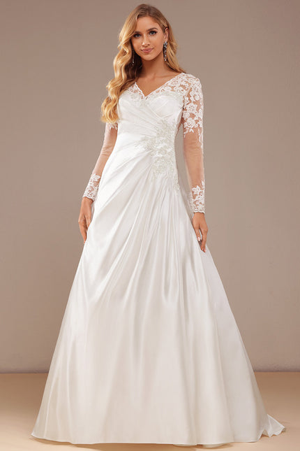 Robe Dentelle Satinée Raffinée - gallery 4