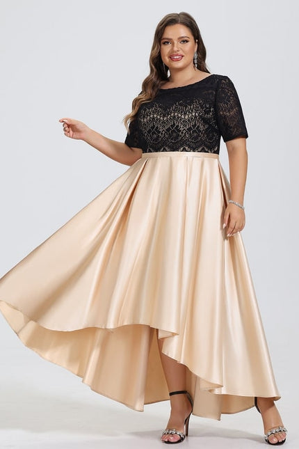 Robe Dentelle Asymétrique Chic - gallery 5