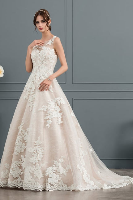 Robe Dentelle Éblouissante Florale - gallery 1