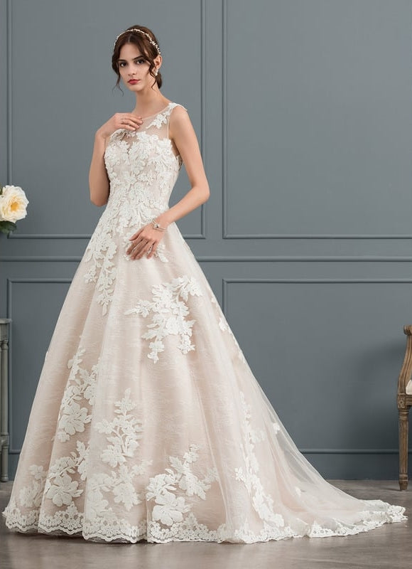 Robe Dentelle Éblouissante Florale - gallery 1