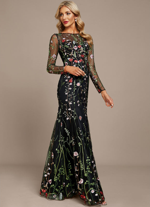 Robe Dentelle Florale Éthérée - gallery 4