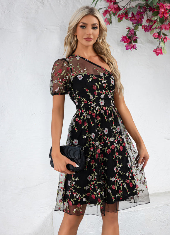 Robe Dentelle Florale Légère - gallery 3