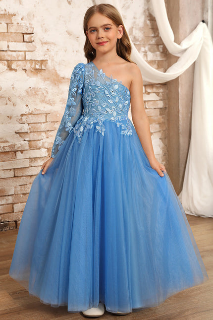 Robe Dentelle Bleue Florale
