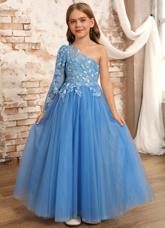 Robe Dentelle Bleue Florale