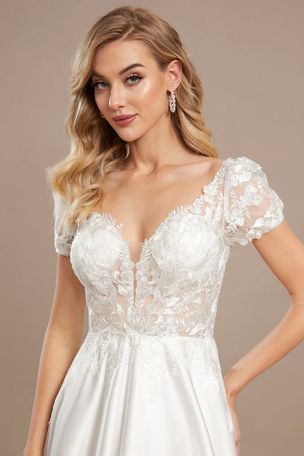 Robe Soie Et Dentelle - gallery 3