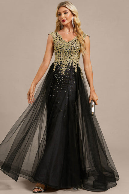 Robe Dentelle Transparente Longue - gallery 3