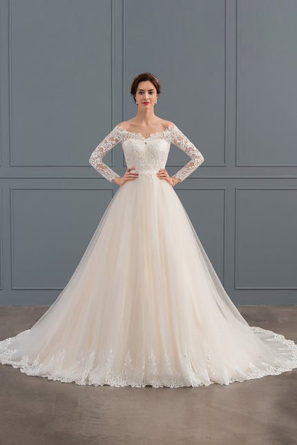 Robe Dentelle Nuptiale Élégante - gallery 2
