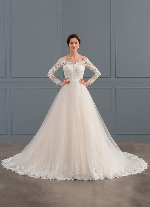 Robe Dentelle Nuptiale Élégante - gallery 2