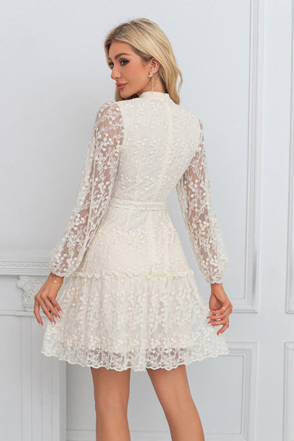 Robe En Dentelle Ecru - gallery 1