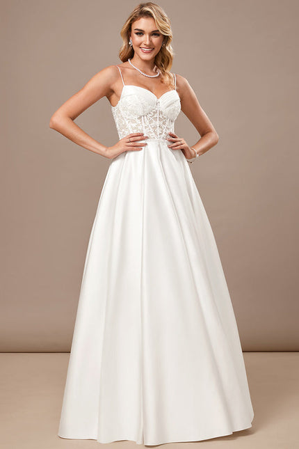 Robe Mariee Dentelle Et Satin